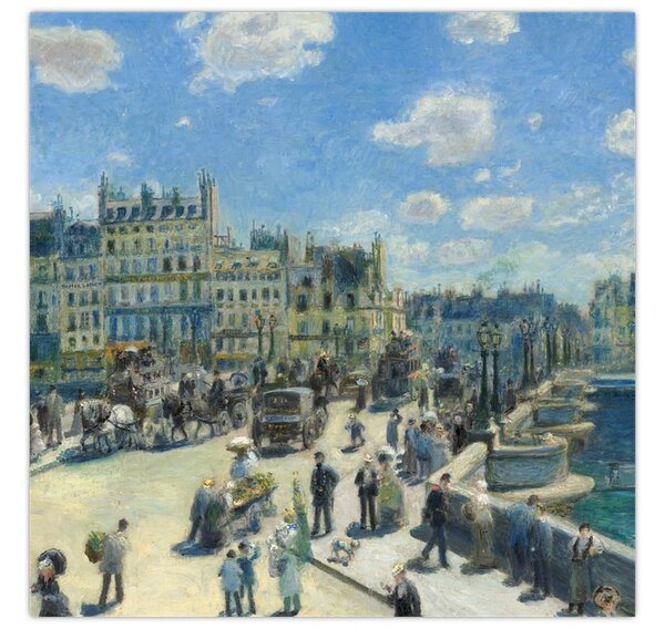 Obraz - Auguste Renoir, Pont Neuf, Paris, reprodukce (30x30 cm)
