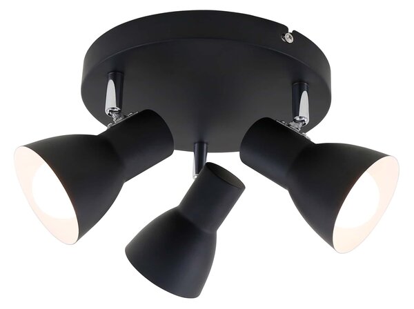 BRI 2860-035 Bodové svítidlo pr. 21 cm 3x E14 25W černá - BRILONER