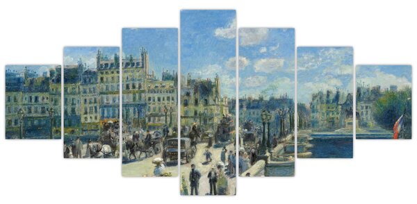 Obraz - Auguste Renoir, Pont Neuf, Paris, reprodukce (210x100 cm)