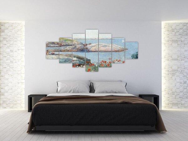 Obraz - Childe Hassam, Poppies, Isles of Shoals, reprodukce (210x100 cm)