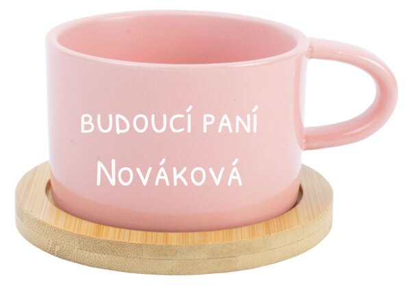 Personalizovaný keramický hrníček "MAKRONKA" - budoucí paní