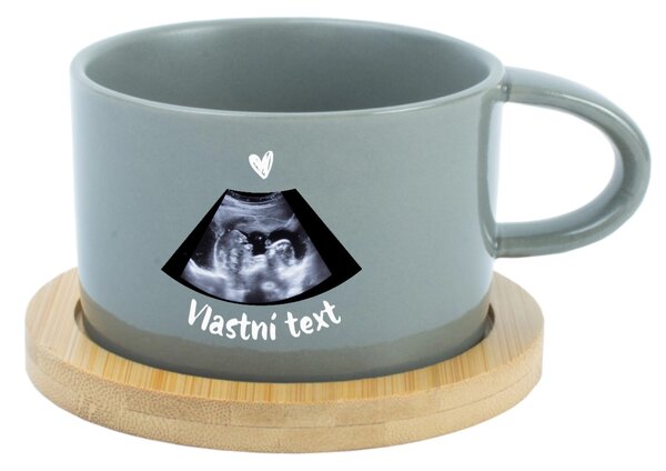 Personalizovaný keramický hrníček "MAKRONKA" s ultrazvukem
