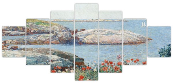 Obraz - Childe Hassam, Poppies, Isles of Shoals, reprodukce (210x100 cm)