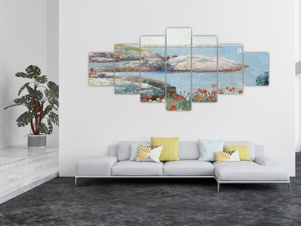 Obraz - Childe Hassam, Poppies, Isles of Shoals, reprodukce (210x100 cm)