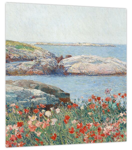 Obraz - Childe Hassam, Poppies, Isles of Shoals, reprodukce (30x30 cm)