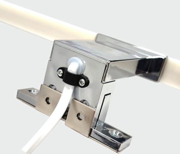 Koupelnové nástěnné LED svítidlo QTEC 2 chrom, šířka 60 cm