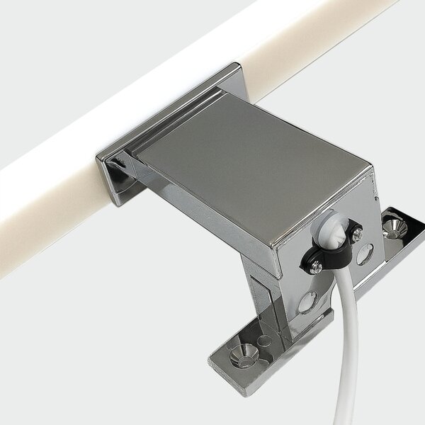 Koupelnové nástěnné LED svítidlo QTEC 2 chrom, šířka 60 cm