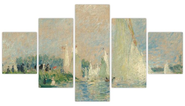 Obraz - Auguste Renoir, Regatta at Argenteuil, reprodukce (125x70 cm)