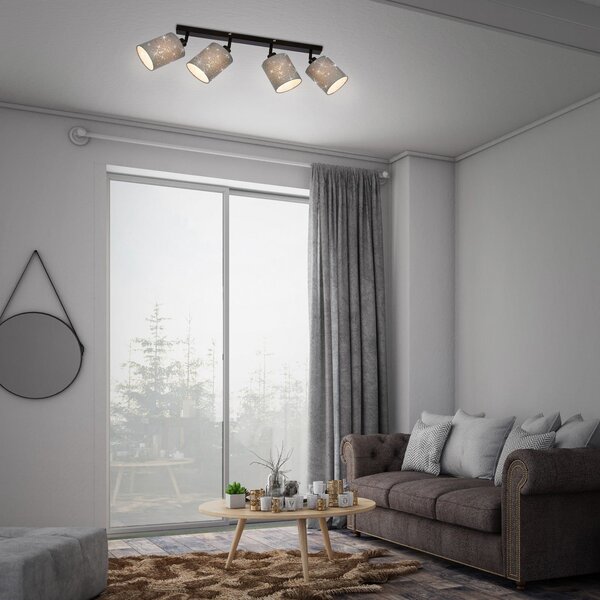 BRILO 2078-044 Bodové svítidlo 65 cm 4x E27 25W šedá - BRILO