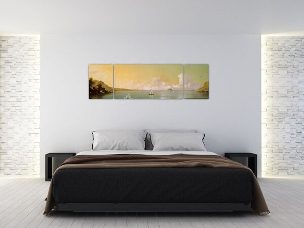 Obraz - Martin Johnson Heade, Rio de Janeiro Bay, reprodukce (170x50 cm)