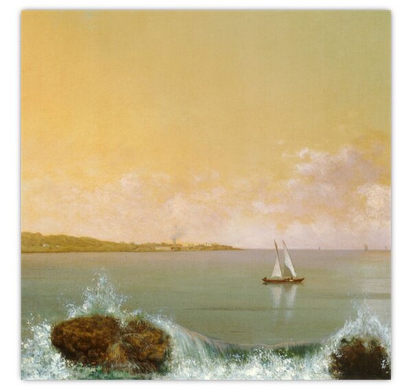Obraz - Martin Johnson Heade, Rio de Janeiro Bay, reprodukce (30x30 cm)