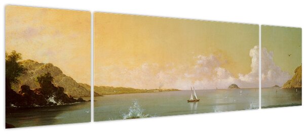 Obraz - Martin Johnson Heade, Rio de Janeiro Bay, reprodukce (170x50 cm)