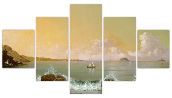 Obraz - Martin Johnson Heade, Rio de Janeiro Bay, reprodukce (125x70 cm)