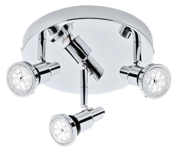 BRI 2992-038R LED bodové svítidlo pr. 21 cm 3xGU10 4,8W 400lm chrom - BRILONER