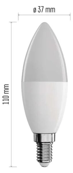 LED žárovka stmívatelná GOSMART ZQW322R E14, 4,8W, vícebarevná + RGB