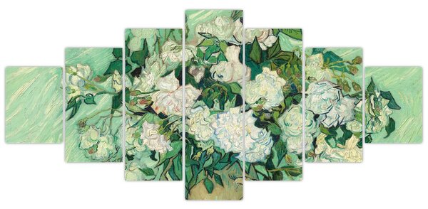 Obraz - Vincent van Gogh, Roses, reprodukce (210x100 cm)