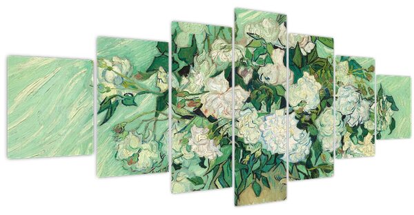Obraz - Vincent van Gogh, Roses, reprodukce (210x100 cm)