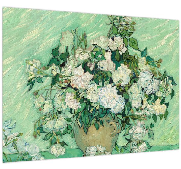 Obraz - Vincent van Gogh, Roses, reprodukce (70x50 cm)