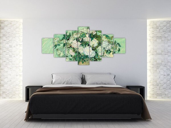 Obraz - Vincent van Gogh, Roses, reprodukce (210x100 cm)