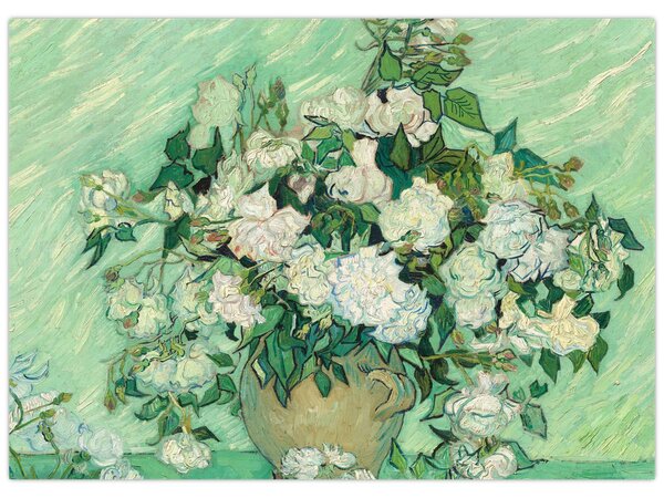 Obraz - Vincent van Gogh, Roses, reprodukce (70x50 cm)