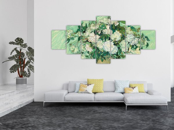 Obraz - Vincent van Gogh, Roses, reprodukce (210x100 cm)