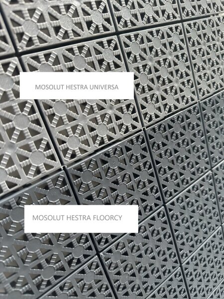 Plastová dlažba Mosolut Hestra, typ Floorcy, tmavě šedá, 1 m²
