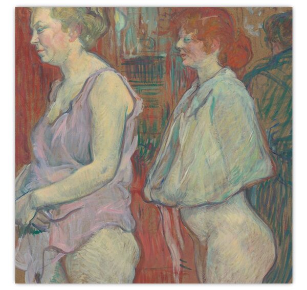 Obraz - Henri de Toulouse-Lautrec, Rue des Moulins, reprodukce (30x30 cm)