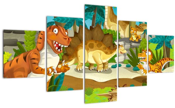 Obraz - Dinosaurie (125x70 cm)