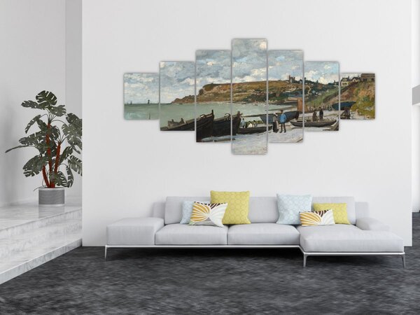 Obraz - Claude Monet, Sainte Adresse, reprodukce (210x100 cm)