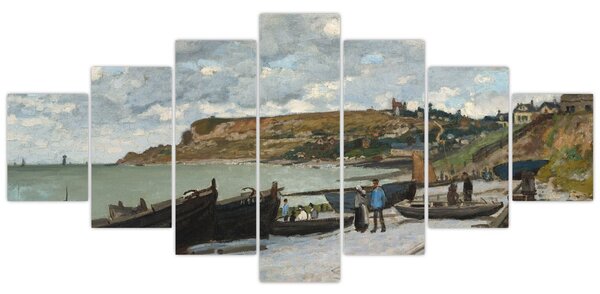 Obraz - Claude Monet, Sainte Adresse, reprodukce (210x100 cm)