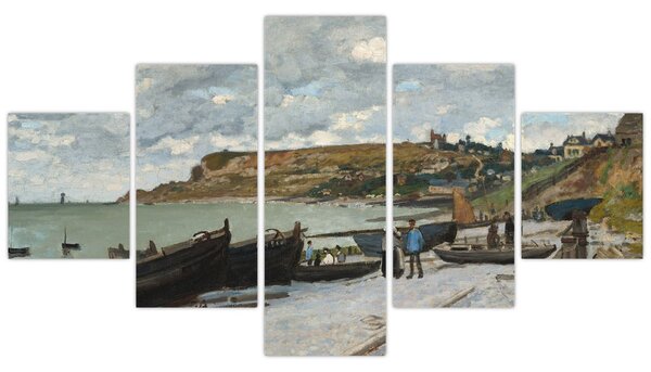 Obraz - Claude Monet, Sainte Adresse, reprodukce (125x70 cm)