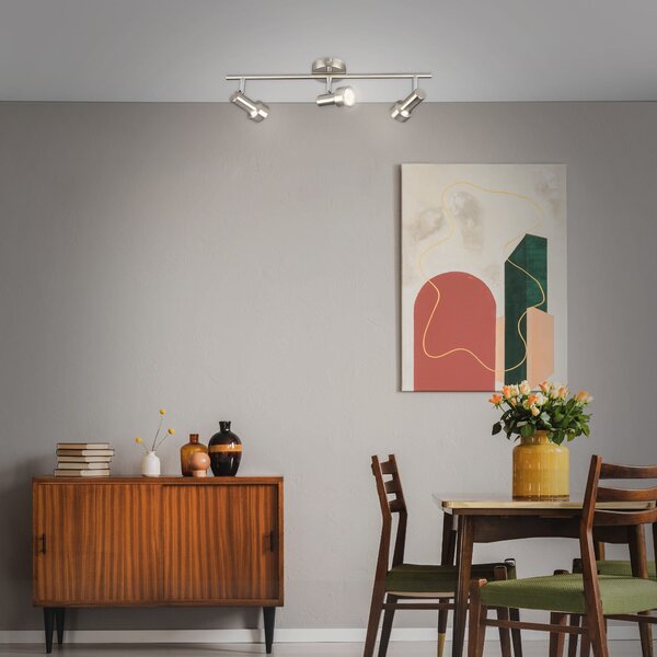BRI 2843-032 Bodové svítidlo 48 cm 3xGU10 9W 750lm matný nikl - BRILONER