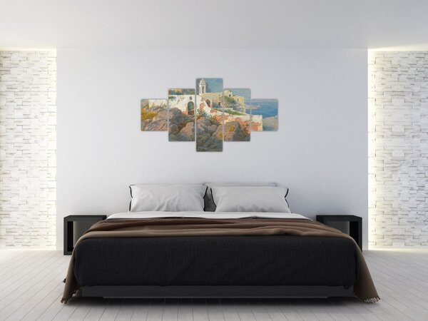 Obraz - William Stanley Haseltine, Santa Maria a Cetrella, Anacapri, reprodukce (125x70 cm)