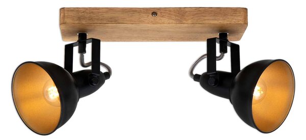 BRI 2901-025 Bodové svítidlo 28 cm 2x E14 25W černá - BRILONER