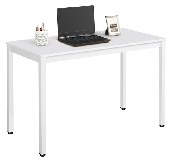 Bílý jídelní stůl s bílou deskou TESSA 120x60 cm