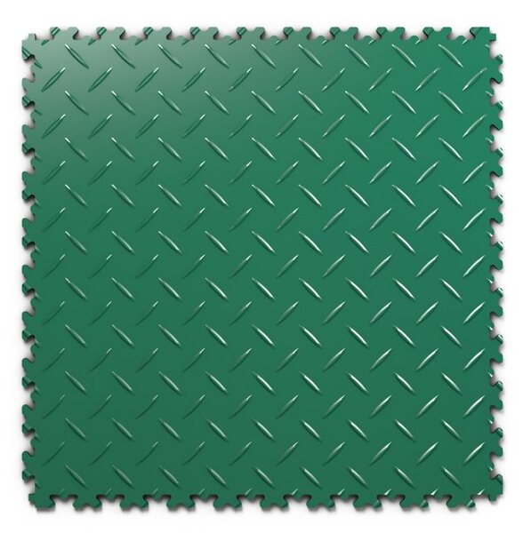 PVC dlažba Mosolut Machine Industrial, 7mm, diamant, zelená