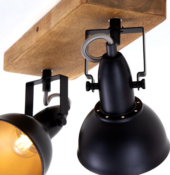BRI 2901-025 Bodové svítidlo 28 cm 2x E14 25W černá - BRILONER