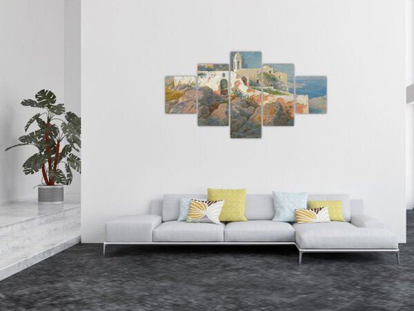Obraz - William Stanley Haseltine, Santa Maria a Cetrella, Anacapri, reprodukce (125x70 cm)