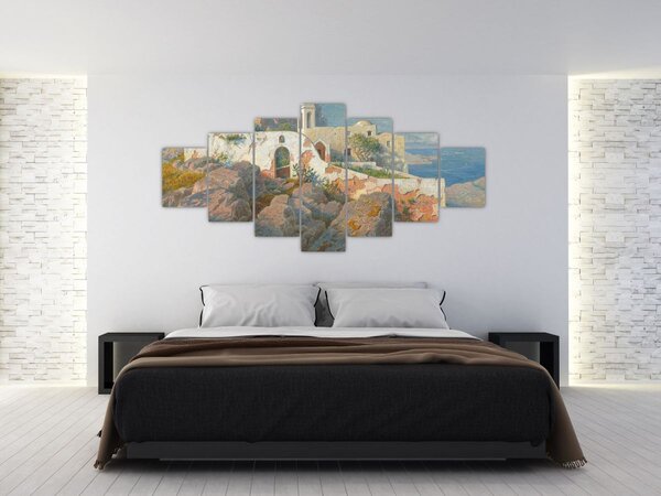 Obraz - William Stanley Haseltine, Santa Maria a Cetrella, Anacapri, reprodukce (210x100 cm)