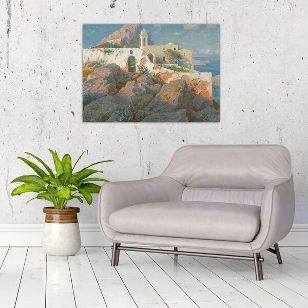 Obraz - William Stanley Haseltine, Santa Maria a Cetrella, Anacapri, reprodukce (70x50 cm)