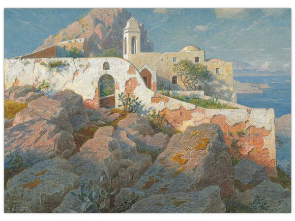 Obraz - William Stanley Haseltine, Santa Maria a Cetrella, Anacapri, reprodukce (70x50 cm)