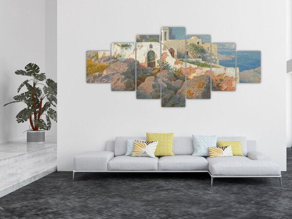 Obraz - William Stanley Haseltine, Santa Maria a Cetrella, Anacapri, reprodukce (210x100 cm)