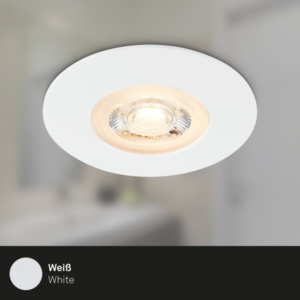 BRI 7044-036 LED vestavná svítidla, pr.9 cm, 3x LED, 5 W, 480 lm, bílé - BRILONER