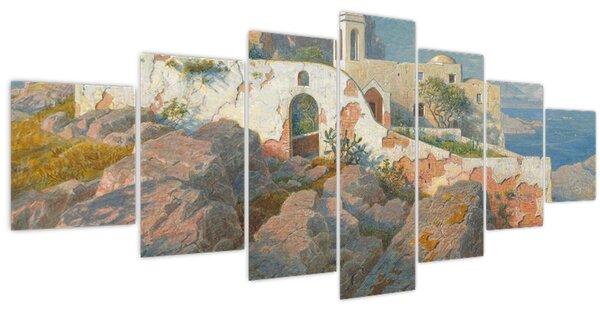 Obraz - William Stanley Haseltine, Santa Maria a Cetrella, Anacapri, reprodukce (210x100 cm)