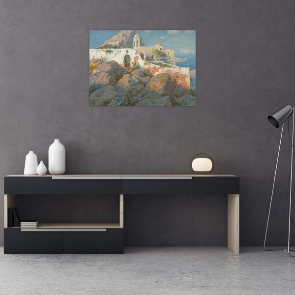 Obraz - William Stanley Haseltine, Santa Maria a Cetrella, Anacapri, reprodukce (70x50 cm)