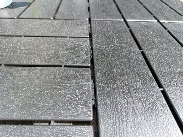 Venkovní dlažba Mosolut Hestra typ Woodlook, černá, 1 m²
