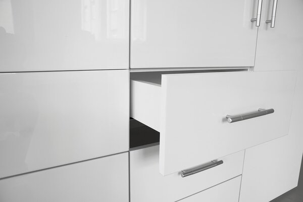 ŠATNÍ SKŘÍŇ S OTOČNÝMI DVEŘMI, bílá, vysoce lesklá bílá, 244/218,6/59,4 cm Xora - Šatní skříně