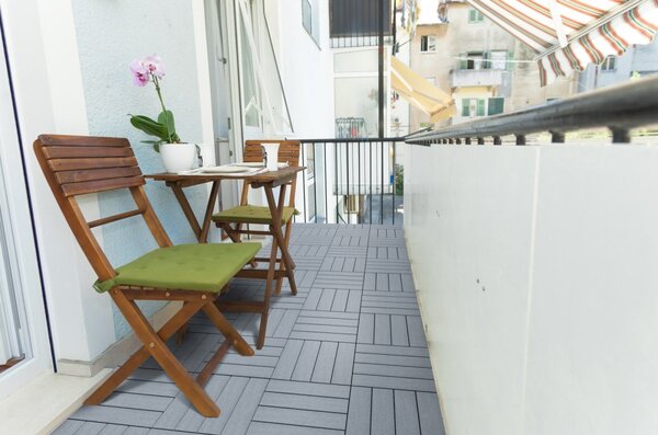 Venkovní dlažba Mosolut Hestra typ Woodlook, šedá, 1 m²