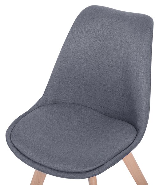 Sada 2 jídelních židlí DAKOTA II Tkanina Tmavě modrá