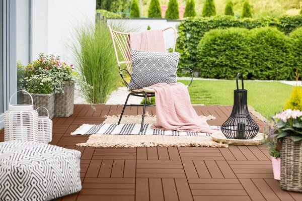 Venkovní dlažba Mosolut Hestra Woodlook, tmavý dub, 1 m²